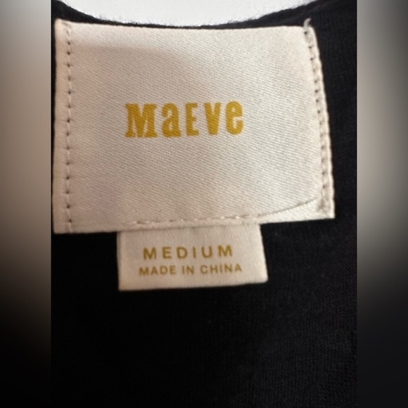 Maeve The Melanie Drop Waist Black Sleeveless Dress size M - Picture 8 of 12